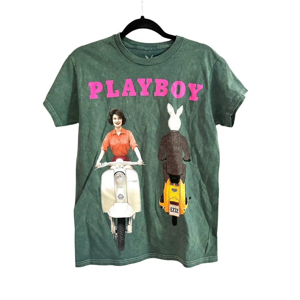 NWOT Playboy June 1959 Cover Tee Short Sleeve Crewneck T-Shirt Vintage-Wash - L